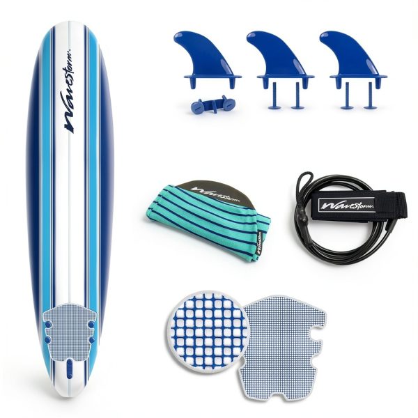 WaveStorm Soft Top 8ft Surfboard Foam Design-5