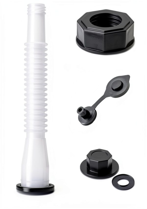 MEAJOO Gas Can Spout Replacement HDPE Hex Cap-1
