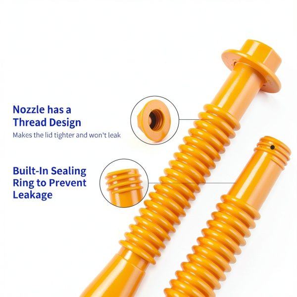 Gas Can Spout Kit Nigvuys HDPE Flexible Design-4