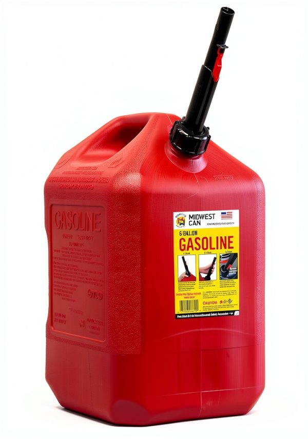 Midwest Can 6 Gallon Gas Can HDPE Quick Flow-0