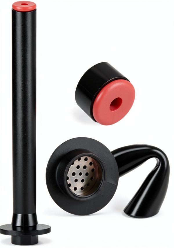 Showingo Gas Can Spout 2 Pack Black Rubber-2