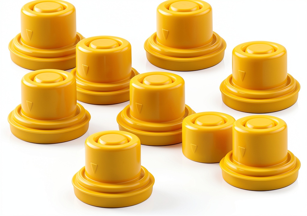 Mapleza gas can cap installed on a yellow gasoline container in a garage