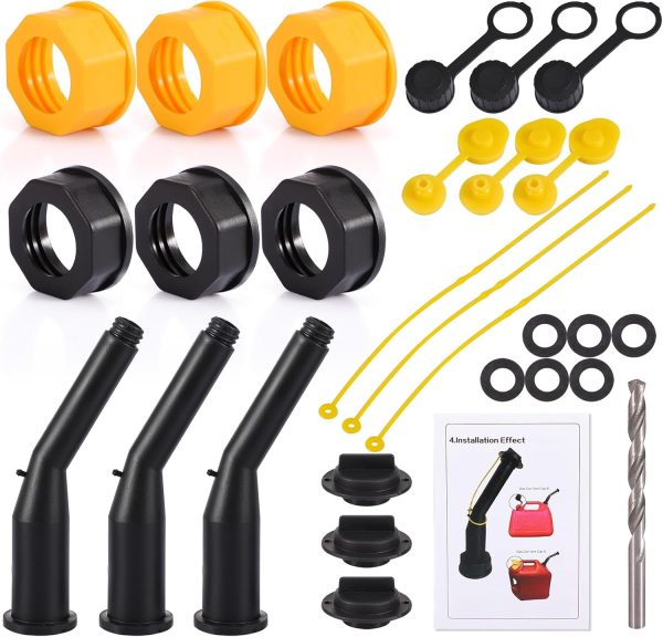 Gas Can Nozzle Kit Gedlex Plastic Design 6 Pack-7