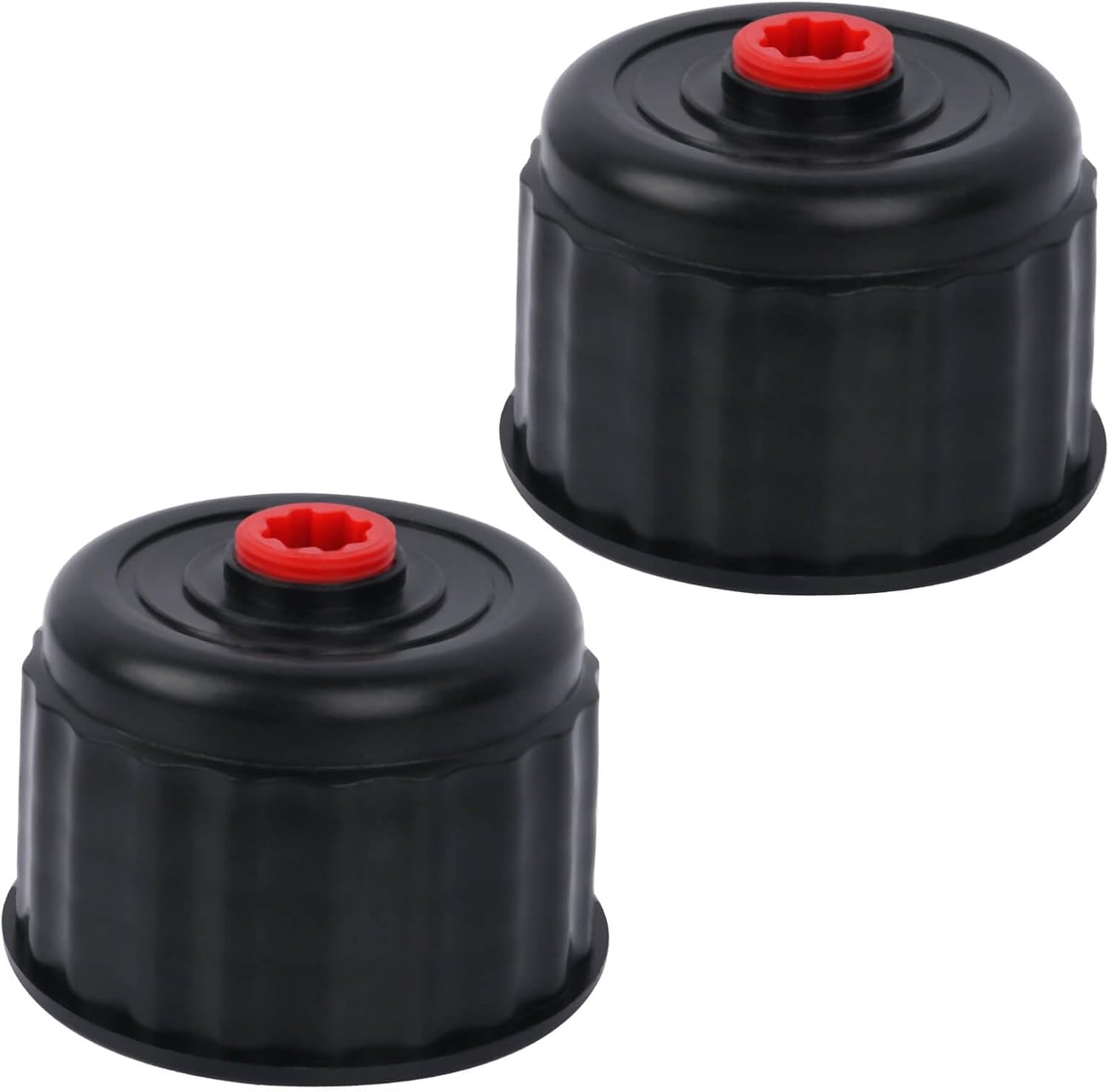 Installing Racing Fuel Jug Cap AFZZ Plastic Universal Fit on a wooden desk