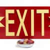 Photoluminescent Exit Sign Cefrashi Pack of 4 Adhesive & Arrows – Red-5
