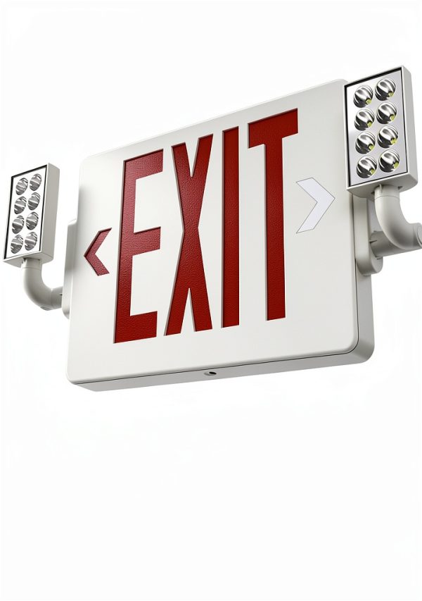 Amico LED Double‑Sided Exit Sign 12 Pack Battery Backup UL Certified-0