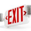 LFI Lights Combo UL 924 Exit Sign White Self-Test Battery Backup-0