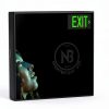 Photoluminescent Exit Sign Red Aluminum UL 924 NightBright ULR-050-HH-5