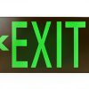 Photoluminescent Exit Sign Cefrashi Pack of 4 Adhesive & Arrows – Red-1