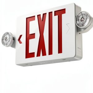 Amico 12 Pack Red Exit Signs with Emergency Lights, Two LED Adjustable Head Emergency Exit Lights with Battery Backup,ETL Certified, AC 120/277V,Exit Sign Combo for Business-0