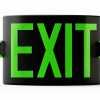 Photoluminescent Exit Sign Green NightBright UL 924 14.25x7.5 in-1
