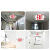 Amico 12 Pack Red Exit Signs with Emergency Lights, Two LED Adjustable Head Emergency Exit Lights with Battery Backup,ETL Certified, AC 120/277V,Exit Sign Combo for Business-7