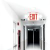 Amico 12 Pack Red Exit Signs with Emergency Lights, Two LED Adjustable Head Emergency Exit Lights with Battery Backup,ETL Certified, AC 120/277V,Exit Sign Combo for Business-1