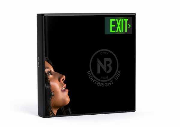 Photoluminescent Exit Sign Green NightBright UL 924 14.25x7.5 in-5