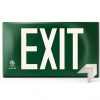 Photoluminescent Exit Sign Green NightBright UL 924 14.25x7.5 in-0