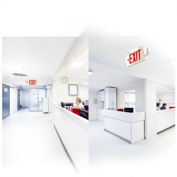 Amico LED Double‑Sided Exit Sign 12 Pack Battery Backup UL Certified-5
