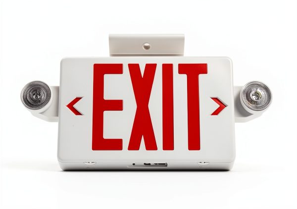 Exit Sign GZRUIYANG LED Light with Battery Backup Red Letter 1 Pack-3
