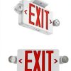 Exit Sign GZRUIYANG LED Light with Battery Backup Red Letter 1 Pack-1