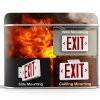 Red Corded Exit Sign TANLUX Face UL Battery 120/277V-6