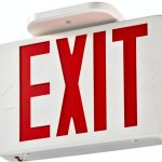 Lithonia LED Exit Sign, Switchable Red Green, EXRG M6-0