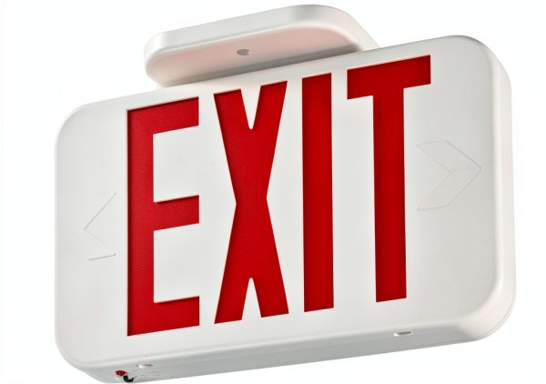 Lithonia LED Exit Sign, Switchable Red Green, EXRG M6-0