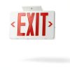 Red Corded Exit Sign TANLUX Face UL Battery 120/277V-4