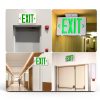 Green Exit Sign TANLUX LED Emergency Light with Battery Backup 1 Pack-5