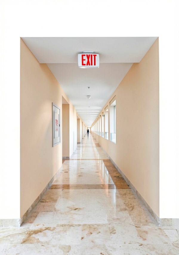 Lithonia LED Exit Sign, Switchable Red Green, EXRG M6-9