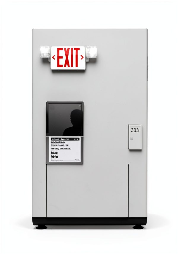 Exit Sign GZRUIYANG LED Emergency Light with Battery Backup Red Letter-4