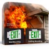 Green Exit Sign TANLUX LED Emergency Light with Battery Backup 1 Pack-4