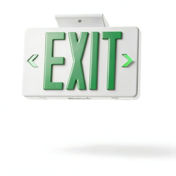 Green Exit Sign TANLUX LED Emergency Light with Battery Backup 1 Pack-1