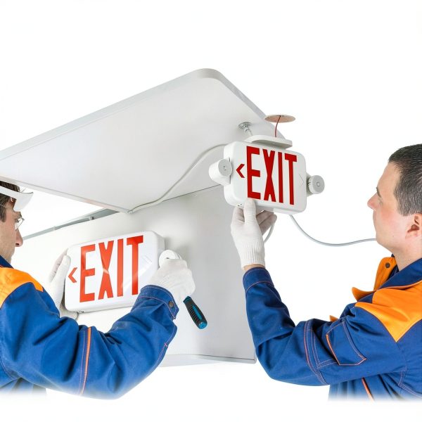 Red Exit Sign 4 Pack - FREELICHT LED Emergency Light - Plastic 2W-2