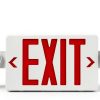 TANLUX Red Exit Sign with Emergency Light, LED Exit Light with Battery Backup, UL Listed, AC 120/277V, Commercial Emergency Lights Combo - 1 Pack-6