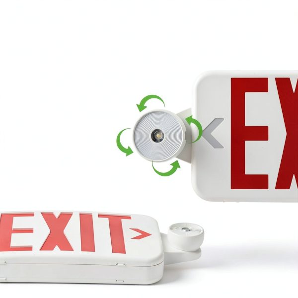 Red Exit Sign 4 Pack - FREELICHT LED Emergency Light - Plastic 2W-3