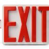 Red Exit Sign GZRUIYANG LED Emergency Light with Battery Backup 1 Pack-0