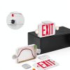 LED Exit Sign Sunco 12 Pack Red with Adjustable Mini Lights-5