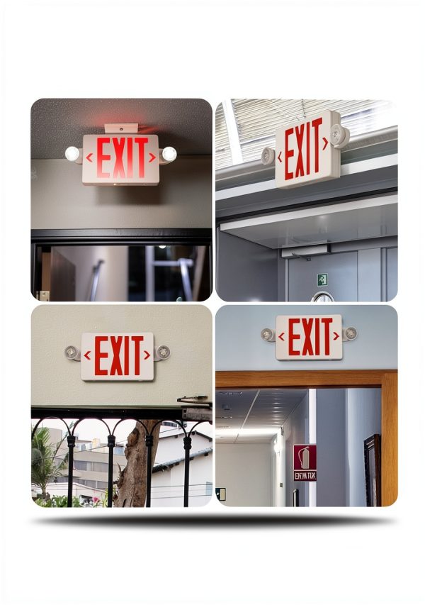 Exit Sign GZRUIYANG LED Light with Battery Backup Red Letter 1 Pack-4