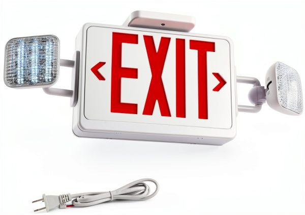 Red Exit Sign with Lights by Apmeetlux – UL-924 200lm 3hr Battery-3