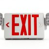 Exit Sign GZRUIYANG LED Emergency Light with Battery Backup Red Letter-0