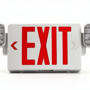 Exit Sign GZRUIYANG LED Emergency Light with Battery Backup Red Letter-0
