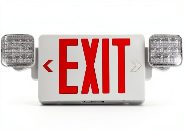 Exit Sign GZRUIYANG LED Emergency Light with Battery Backup Red Letter-0