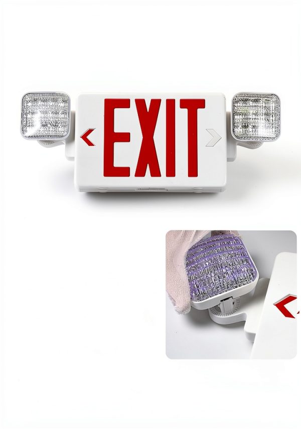Exit Sign GZRUIYANG LED Emergency Light with Battery Backup Red Letter-2