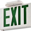 Lithonia LED Exit Sign, Switchable Red Green, EXRG M6-4