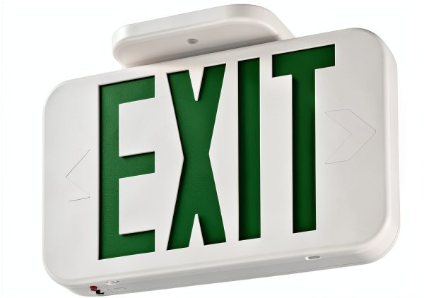 Lithonia LED Exit Sign, Switchable Red Green, EXRG M6-4