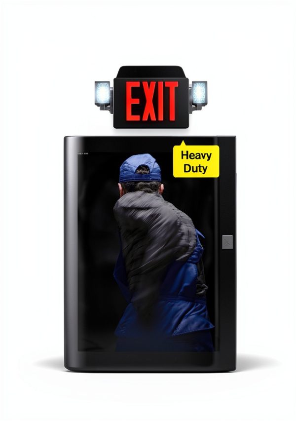 Sunco 12 Pack Exit Signs With Emergency Lights, Two Adjustable LED Lights With Backup Battery, Red, 94V-0 Fire Resistant, 120-277V, Wall Or Ceiling Mount, Commercial Grade UL.-1