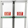 EXIT Signs Glow In Dark 3 Pack 12x7 Red White Vinyl by SMASMILE-6