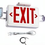 Red Exit Sign with Lights by Apmeetlux – UL-924 200lm 3hr Battery-0
