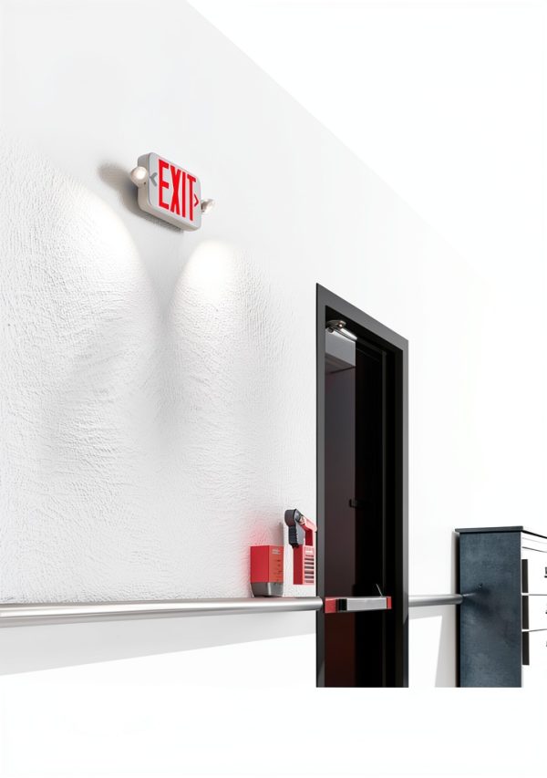 LED Exit Sign Sunco 12 Pack Red with Adjustable Mini Lights-1