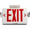 TANLUX Red Exit Sign with Emergency Light, LED Exit Light with Battery Backup, UL Listed, AC 120/277V, Commercial Emergency Lights Combo - 1 Pack-2