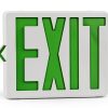 Green Exit Sign TANLUX LED Emergency Light with Battery Backup 1 Pack-0